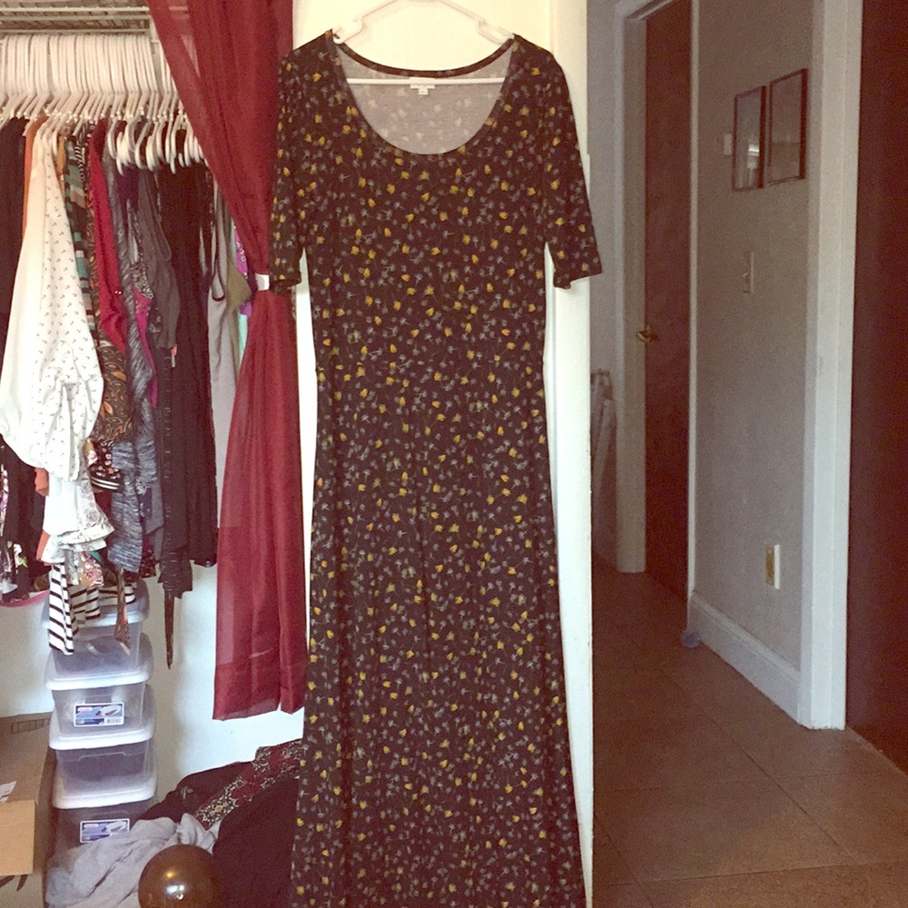 Black floral Lularoe dress